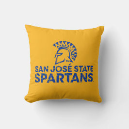 San Jose State Spartans Logo Wordmark Distress Kussen