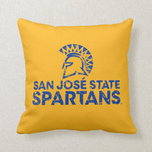 San Jose State Spartans Logo Wordmark Distress Kussen