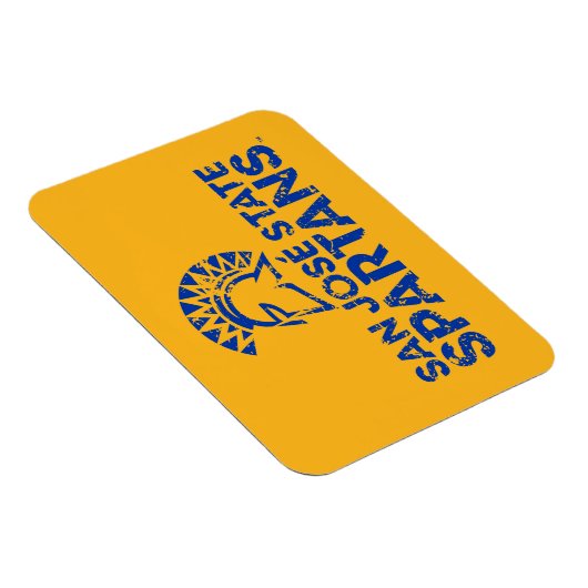 San Jose State Spartans Logo Wordmark Distress Magneet (Rechterzijde)