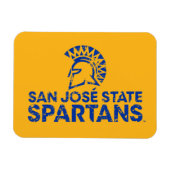 San Jose State Spartans Logo Wordmark Distress Magneet (Horizontaal)
