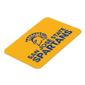 San Jose State Spartans Logo Wordmark Distress Magneet (Linkerzijde)