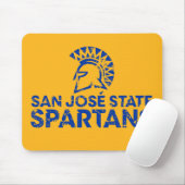 San Jose State Spartans Logo Wordmark Distress Muismat (Met muis)