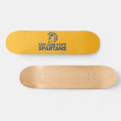 San Jose State Spartans Logo Wordmark Distress Persoonlijk Skateboard (Horizontaal)