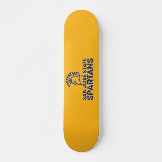 San Jose State Spartans Logo Wordmark Distress Persoonlijk Skateboard (Voorkant)