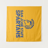 San Jose State Spartans Logo Wordmark Distress Wandkleed (Voorkant (horizontaal))