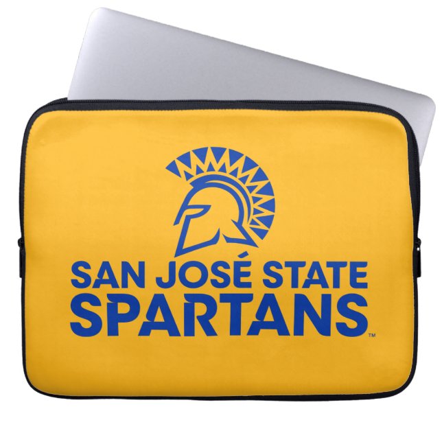 San Jose State Spartans Logo Wordmark Laptop Sleeve (Voorkant)