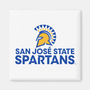 San Jose State Spartans Logo Wordmark Magneet