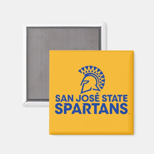 San Jose State Spartans Logo Wordmark Magneet (Voorkant / Achterkant)