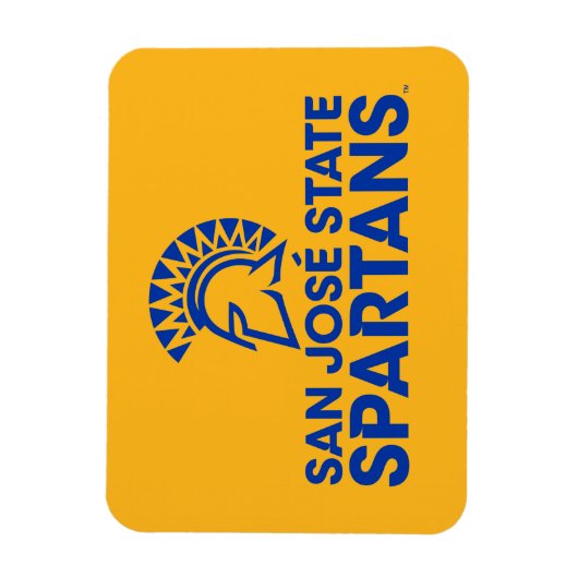 San Jose State Spartans Logo Wordmark Magneet (Verticaal)