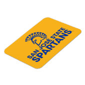 San Jose State Spartans Logo Wordmark Magneet (Linkerzijde)