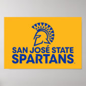 San Jose State Spartans Logo Wordmark Poster (Voorkant)