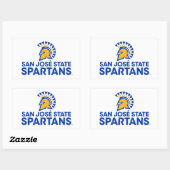 San Jose State Spartans Logo Wordmark Rechthoekige Sticker (Vel)