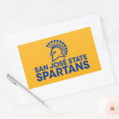 San Jose State Spartans Logo Wordmark Rechthoekige Sticker (Envelop)