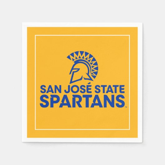 San Jose State Spartans Logo Wordmark Servet (Voorkant)