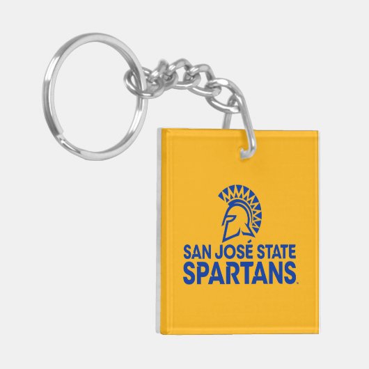 San Jose State Spartans Logo Wordmark Sleutelhanger (Voorkant Links)
