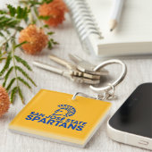 San Jose State Spartans Logo Wordmark Sleutelhanger (Voorkant Rechts)