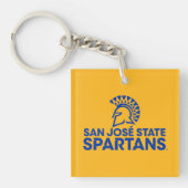 San Jose State Spartans Logo Wordmark Sleutelhanger (Voorkant)