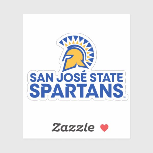 San Jose State Spartans Logo Wordmark Sticker (Vel)