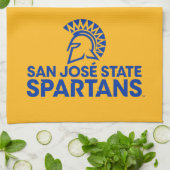 San Jose State Spartans Logo Wordmark Theedoek (Gevouwen)