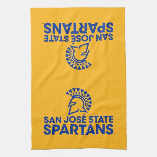 San Jose State Spartans Logo Wordmark Theedoek (Verticaal)