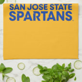 San Jose State Spartans Logo Wordmark Theedoek (Gevouwen)