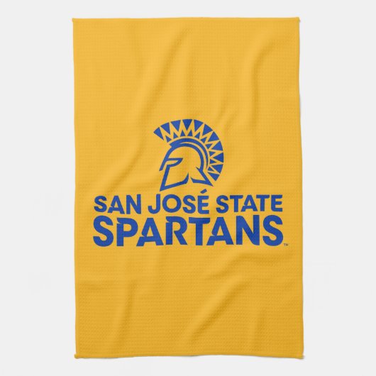 San Jose State Spartans Logo Wordmark Theedoek (Verticaal)