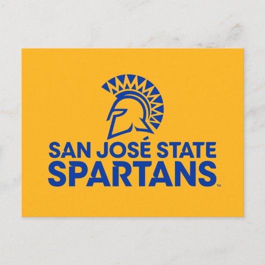 San Jose State Spartans Logo Wordmark Uitnodiging Briefkaart (Voorkant)