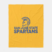 San Jose State Spartans Logo Wordmark Vervuild Fleece Deken (Voorkant)