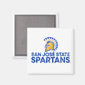 San Jose State Spartans Logo Wordmark Vervuild Magneet (Voorkant / Achterkant)