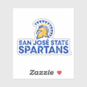 San Jose State Spartans Logo Wordmark Vervuild Sticker (Vel)