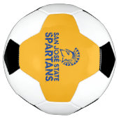 San Jose State Spartans Logo Wordmark Vervuild Voetbal (Gedraaid)