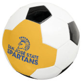 San Jose State Spartans Logo Wordmark Vervuild Voetbal (Drie kwart)