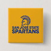 San Jose State Spartans Logo Wordmark Vierkante Button 5,1 Cm (Voorkant)