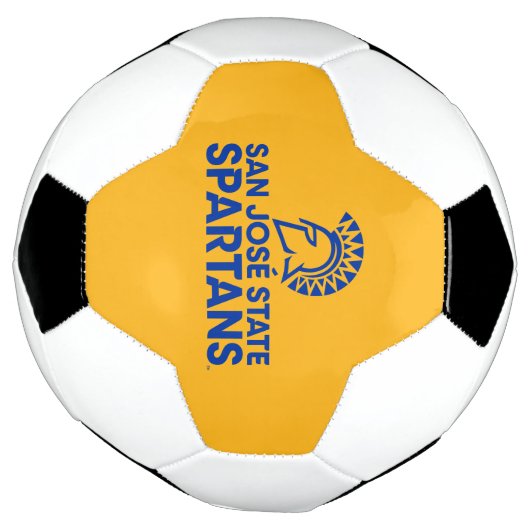 San Jose State Spartans Logo Wordmark Voetbal (Gedraaid)