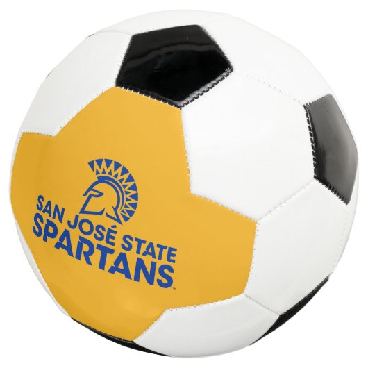 San Jose State Spartans Logo Wordmark Voetbal (Drie kwart)