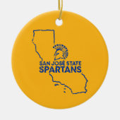 San Jose State Spartans Love Keramisch Ornament (Voorkant)