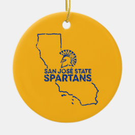 San Jose State Spartans Love Keramisch Ornament
