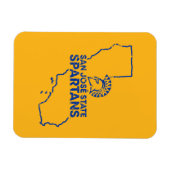 San Jose State Spartans Love Magneet (Horizontaal)