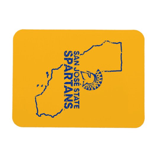 San Jose State Spartans Love Magneet (Horizontaal)