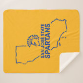 San Jose State Spartans Love Sherpa Deken (Voorkant (horizontaal))