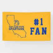 San Jose State Spartans Love Spandoek (Horizontaal)