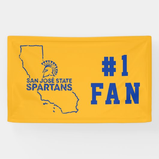 San Jose State Spartans Love Spandoek (Horizontaal)