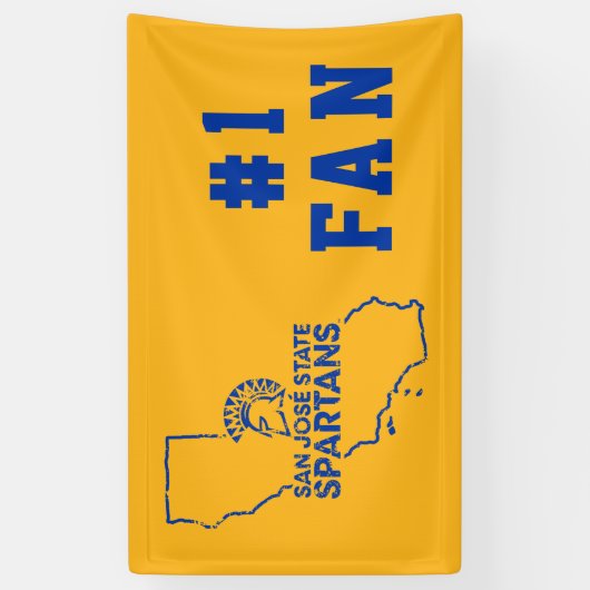 San Jose State Spartans Love Spandoek (Verticaal)