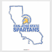 San Jose State Spartans Love Sticker (Vel)