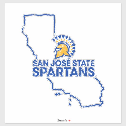 San Jose State Spartans Love Sticker (Vel)