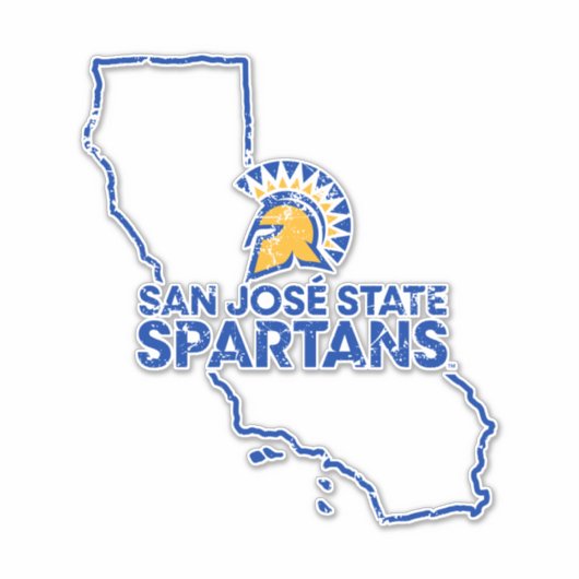 San Jose State Spartans Love Sticker (Voorkant)