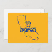 San Jose State Spartans Love Uitnodiging Briefkaart (Voorkant / Achterkant)