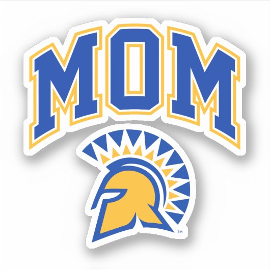 San Jose State Spartans Mam Sticker (Voorkant)