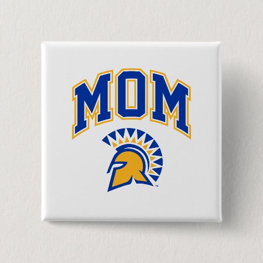 San Jose State Spartans Mam Vierkante Button 5,1 Cm (Voorkant)