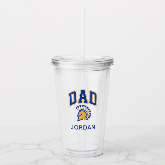 San Jose State Spartans Pap Acryl Drinkbeker (Voorkant)
